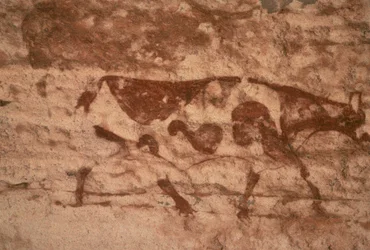 Una vaca (pintura mural)